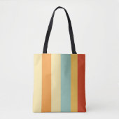 Retro-Streifen-Farbmuster Tasche (Vorderseite)