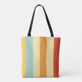 Retro-Streifen-Farbmuster Tasche (Rückseite)