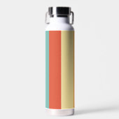Retro-Streifen-Farbmuster Trinkflasche (Vorne)