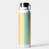 Retro-Streifen-Farbmuster Trinkflasche (Rückseite)