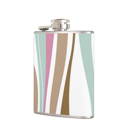 Retro Streifen Flachmann (Links)