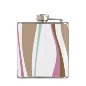 Retro Streifen Flachmann (Rückseite)