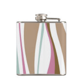 Retro Streifen Flachmann (Rückseite)