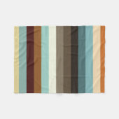 Retro-Streifen Fleecedecke (Vorderseite (Horizontal))