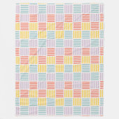 Retro-Streifen Fleecedecke (Vorderseite)