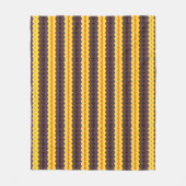Retro-Streifen Fleecedecke (Vorderseite)
