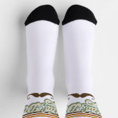 Retro-Streifen für krassen Vater | Vintager Vatert Socken (Oben)