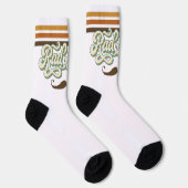 Retro-Streifen für krassen Vater | Vintager Vatert Socken (Rechts)