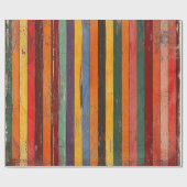Retro-Streifen Geschenkpapier (Flach)