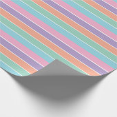 Retro-Streifen Geschenkpapier (Ecke)