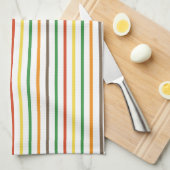 Retro-Streifen Geschirrtuch (Viertel Falte)