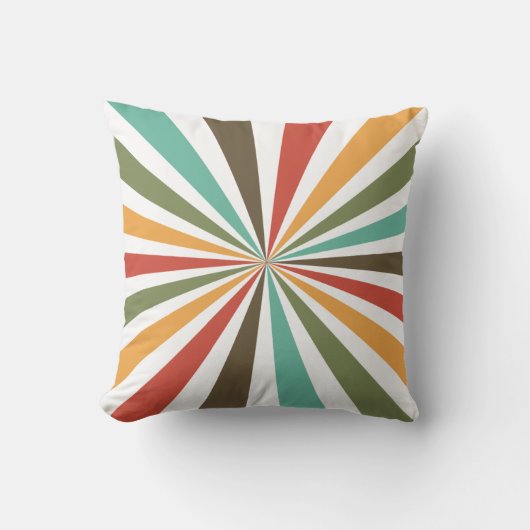 Retro-Streifen im transparenten Hintergrund Nr. 02 Kissen (Vorderseite)