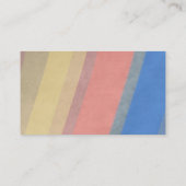 Retro-Streifen in sanften Farben auf grauem Design Visitenkarte (Rückseite)