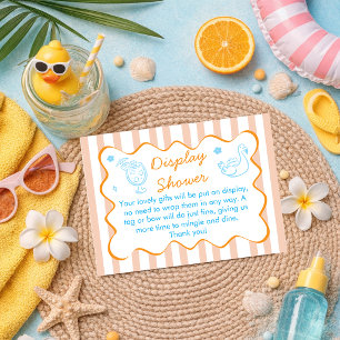 Retro-Streifen Keine Umverpackung Dusche Sommer-Ba Begleitkarte