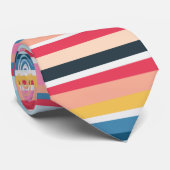 Retro-Streifen Krawatte (Gerollt)
