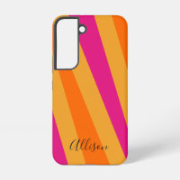 Retro-Streifen kühl rosa Orange