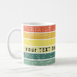 Retro-Streifen Küsten-Themen Kaffeetasse