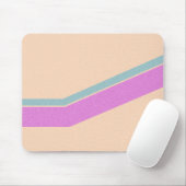Retro-Streifen-Mauspad Mousepad (Mit Mouse)