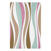 Retro Streifen Mini Klemmbrett (Rückseite)