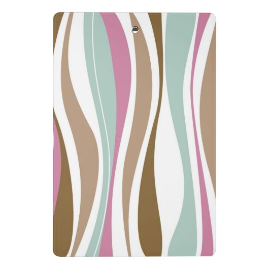 Retro Streifen Mini Klemmbrett (Rückseite)