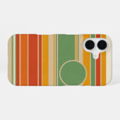 Retro-Streifen mit Kreis iPhone 16 Hülle (Rückseite (Horizontal))