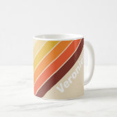 Retro-Streifen mit Namen Kaffeetasse (VorderseiteRechts)