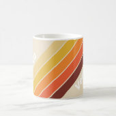 Retro-Streifen mit Namen Kaffeetasse (Mittel)