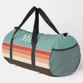Retro-Streifen-Monogramm Duffle Bag (Rechte Ecke)