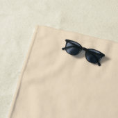 Retro-Streifen-Monogramm Strandtuch (Beispiel)