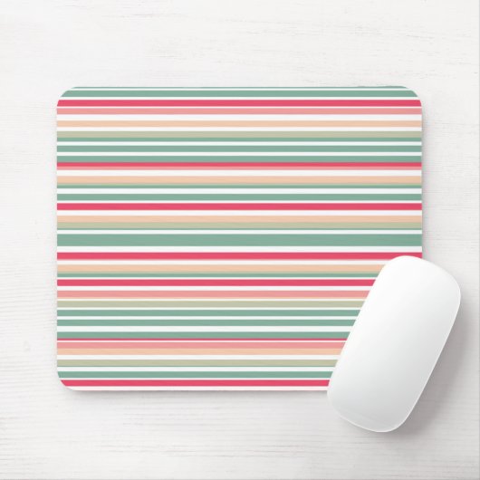 Retro Streifen Mousepad (Mit Mouse)