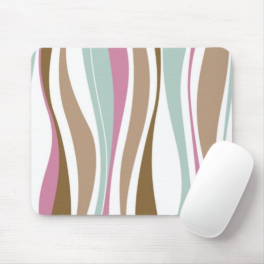 Retro Streifen Mousepad (Mit Mouse)