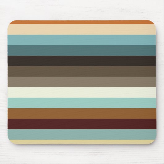 Retro-Streifen Mousepad (Vorne)