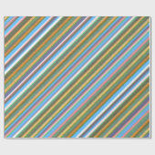 Retro Streifen Nahtloses Muster Geschenkpapier (Flach)