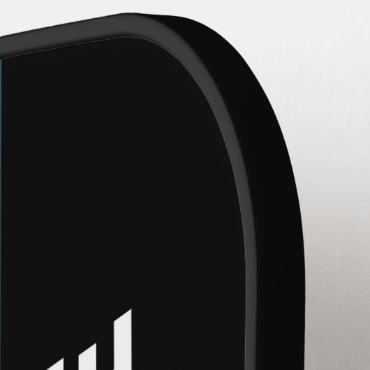 Retro Streifen Personalisiert Pickleball Schläger (Linke Seite)