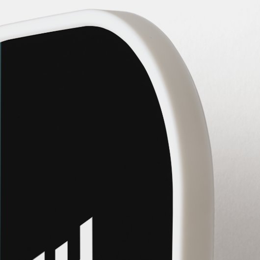 Retro Streifen Personalisiert Pickleball Schläger (Linke Seite)