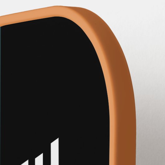 Retro Streifen Personalisiert Pickleball Schläger (Linke Seite)