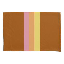 Retro Streifen Pillowcase (Orange Multi) Kissenbezug