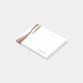 Retro Streifen Post-it Klebezettel (angewinkelt)