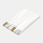 Retro Streifen Post-it Klebezettel (angewinkelt)