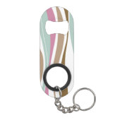 Retro Streifen Schlüsselbund Flaschenöffner (Rückseite)