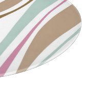 Retro Streifen Schneidebrett (Ecke)