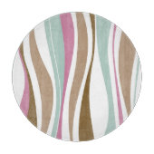 Retro Streifen Schneidebrett (Vorderseite)