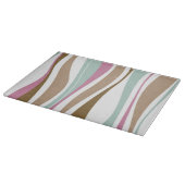 Retro Streifen Schneidebrett (Ecke)