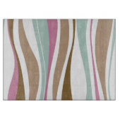 Retro Streifen Schneidebrett (Vorderseite)