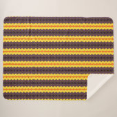 Retro-Streifen Sherpadecke (Vorderseite (Horizontal))