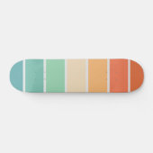 Retro-Streifen Skateboard (Horizontal)