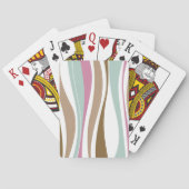 Retro Streifen Spielkarten (Rückseite)