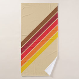 Retro Streifen Streifen Streifen Streifen Streifen Badehandtuch
