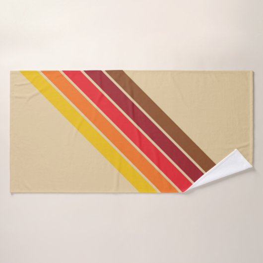Retro Streifen Streifen Streifen Streifen Streifen Badehandtuch (Badehandtuch)