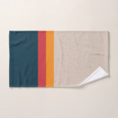Retro-Streifen Sunset & Slate Badhandtuch Set (Handtuch)